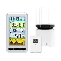 Pluviômetro Digital Sem Fio Para Uso Interno E Externo Com Coletor De Autoesvaziamento E Monitor De