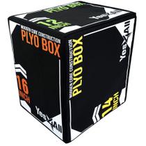 Plyo Box Yes4All 3 em 1 - Espuma de Núcleo de Madeira Macia para Exercícios