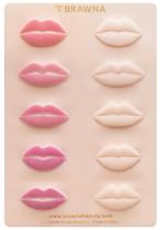 PMU labial Practice Skin BRAWNA 3D com 10 formatos de lábios em silicone PMU labial Practice Skin BRAWNA 3D com 10 formatos de lábios em silicone