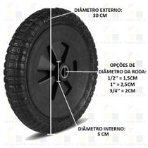 Pneu 325x65 Carrinho De Mão Sem Câmara Resistente - 2 Preças Pneu 325x65 Carrinho De Mão Sem Câmara Resistente - 2 Preças