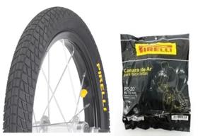 Pneu Aro 20 x 1.75 pol + Câmara de ar aro 20