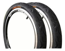 Pneu Aro 20x2.125 Par Irado Tipo Flame Balão Para Bicicleta Cor Preto Pneu Aro 20x2.125 Par Irado Tipo Flame Balão Para Bicicleta Cor Preto