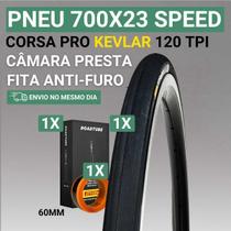 Pneu Aro 700x23 Speed Corsa Pro Kevlar Pirelli 120 Tpi Pneu Aro 700x23 Speed Corsa Pro Kevlar Pirelli 120 Tpi