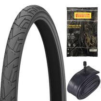 Pneu Bike Praieiro Levorin Aro 26x1.95 (50-559mm) + 1 Câmara Pirelli 26.