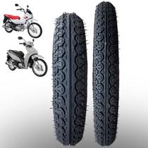 Pneu Biz 125 / Traseiro E Dianteiro 80-100-14 + 60-100-17
