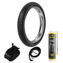 Pneu C 100 Dream Gs 120 Crypton T 115 275-17 47p Pd29 Rinaldi + Câmara + Cinta + Selante