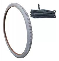 Pneu Cadeira De Rodas 24x1.3/8 Vee Rubber Cinza Com Camara