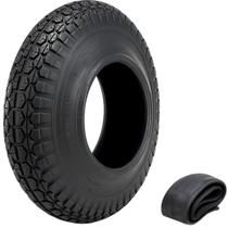 Pneu + Câmara de Ar 3.50-8 4 Lonas P/ Carrinho De Carga Mão Gramatura 1300 Até 250kg Reforçado