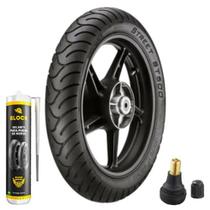 Pneu Cg 160 Titan Ybr 125 Cbx 200 90/90-18 57p Tl St600 Vipal + Bico Tr412 + Selante