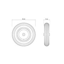 Pneu com Câmara 3.25/8" e Roda Carrinho de Mão Tramontina Pneu com Câmara 3.25/8" e Roda Carrinho de Mão Tramontina