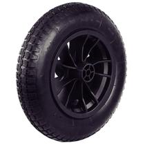 Pneu Com Câmara 3.25/8'' Roda e Bucha Plástica P/ Carrinho de Mão (77741/011) - Tramontina Pneu Com Câmara 3.25/8'' Roda e Bucha Plástica P/ Carrinho de Mão (77741/011) - Tramontina