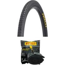 Pneu de Bicicleta Aro 26x1.1/2x2 Pirelli Primor para Barra Forte/Barra Circular/Poty(Reforçado)+ 01 Camara de Ar 26 Pirelli