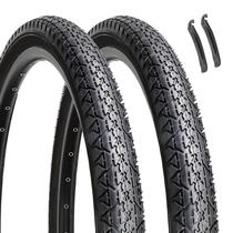 Pneu de bicicleta Hycline 26x2.1 dobrável resistente a perfurações, pacote com 2 unidades Pneu de bicicleta Hycline 26x2.1 dobrável resistente a perfurações, pacote com 2 unidades