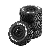Pneu De Caminhão De Curso Curto 108mm 4pcs Com Roda De 12mm Hex Para Traxxas Slash Arrma Senton Pneu De Caminhão De Curso Curto 108mm 4pcs Com Roda De 12mm Hex Para Traxxas Slash Arrma Senton