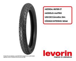 Pneu Dianteiro Honda BIZ125/BIZ110/POP100/110 60/100-17 Matrix Levorin Tt