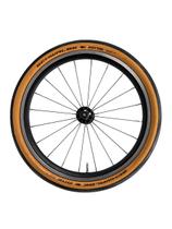 Pneu dobrável Schwalbe One 16 x 1.35 (35-349) Brompton preto com faixa bege - Q100054
