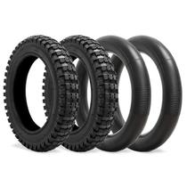 Pneu e câmara de ar Mopillos 12,5 x 2,75 com cravos kit