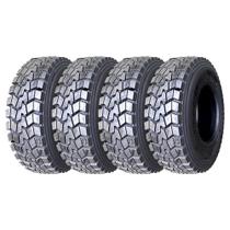 Pneu Longmarch D353 295/80R22.5 Aro 22.5 152/149L Misto Borrachudo Kit4