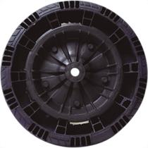 Pneu Macico C/Roda Flex.Eixo 3/4 350Mm