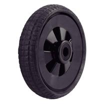 Pneu Maciço De Pvc Expandido Com Roda Plástica 6.8" Para Carrinho De Mão E Triturador