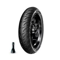 Pneu Michelin 80/100-14 49S Pilot Street 2 TL + Válvula Biz 100/110 Sem Câmara