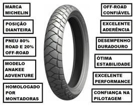 Pneu Michelin Dianteiro 120/70-19 Anakee Adventure DUCATI Pneu Michelin Dianteiro 120/70-19 Anakee Adventure DUCATI