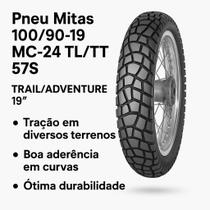 Pneu Mitas 100/90-19 MC-24 TL/TT 57S Trail/Adventure 19