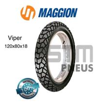 Pneu Moto Traseiro 120/80-18 Maggion Viper Xre 300 Lander Tenere 250 Tornado Xlx Nxr