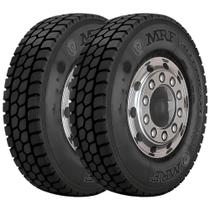 Pneu MRF 295/80 R22.5 Steel Muscle Plus S3C8 152/149M 16PR Borrachudo Kit2 - MRF TYRES