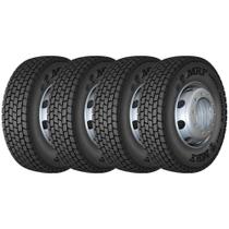 Pneu MRF Steel Muscle S3J4 295/80 R22.5 152/148K 16PR Borrachudo Kit4 - MRF TYRES