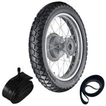 Pneu Nxr 150 Bros 90/90-19 52r Tr300 Vipal + Câmara + Cinta