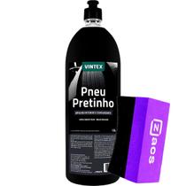 Pneu Pretinho 1,5L Vonixx + Aplicador de Pneu Pretinho Zacs Carro Moto Caminhão