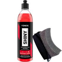 Pneu Pretinho Brilho e Proteção Hidrorepelencia Shiny 500ml Aplicador de Pretinho Detailer