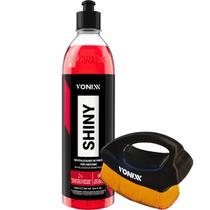 Pneu Pretinho Shiny 500ml Escova Língua De Gato Pretinho Vonixx