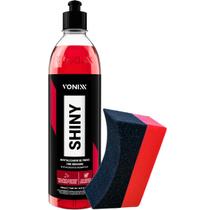 Pneu Pretinho Shiny Vonixx 500ml Aplicador de Pretinho Sigma Carro Moto Caminhão