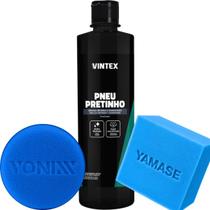 Pneu pretinho vintex proteção prolongada brilho intenso