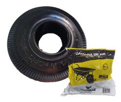 Pneu Quadriciclo Skate Buggy 4.10 X 3.50-4 Aro 4 + Câmara Ar
