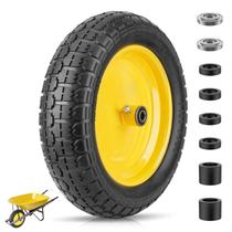 Pneu TICONN 14,5" sem câmara para carrinho de mão, maciço, 300 lb Pneu TICONN 14,5" sem câmara para carrinho de mão, maciço, 300 lb