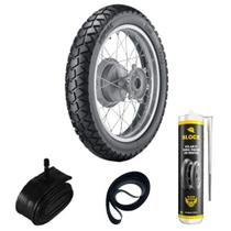 Pneu XTZ 150 CROSSER 110/90-17 60p Tr300 Vipal + Câmara + Cinta + Selante