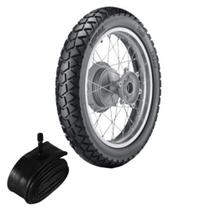 Pneu XTZ 150 CROSSER, NXR 125 BROS 110/90-17 60p Tr300 Vipal + Câmara