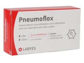 Pneumoflox com 16 Comprimidos - para Cães e Gatos Labyes
