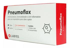 Pneumoflox com 8 Comprimidos - para Cães e Gatos Labyes