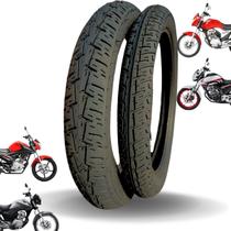 Pneus 2/75-18 Diant+ 90/90-18 Tras CG 125 150 Titan Fan
