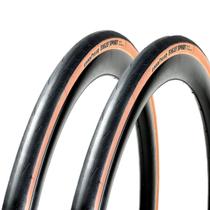 Pneus de Bicicleta Goodyear Eagle F1 Tubeless Faixa Marrom 700x30 Speed Kevlar Par