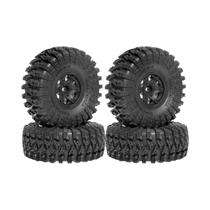 Pneus De Borracha Mud Grappler Vermelhos 4PCS De 1.9 Polegadas Para 110 RC Rock Crawler TRX4 TRX-6