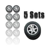 Pneus De Borracha Para Todos Os Terrenos Para Hotwheels Escala 1/64 Cinco Raios 5 Conjuntos Para 5 Pneus De Borracha Para Todos Os Terrenos Para Hotwheels Escala 1/64 Cinco Raios 5 Conjuntos Para 5