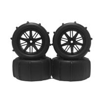 Pneus De Buggy De 81mm Com Rodas Hexagonais De 12mm Para Caminhão Monstro RC 1/12 1/14 NEEBRC 4PCS Pneus De Buggy De 81mm Com Rodas Hexagonais De 12mm Para Caminhão Monstro RC 1/12 1/14 NEEBRC 4PCS