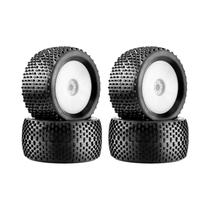 Pneus De Buggy off Road De 140mm Com Rodas E Cubos Hexagonais De 17mm Para Carro De Corrida RC 1/8