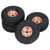 Pneus de carro RC Aoutecen 4PCS 43mm de ferro e borracha para TRX4 SCX10