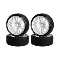 Pneus De Drift Rígidos De 65mm, 4 Peças Para Tamiya TT01 TT02 XV01 PTG-2 Kyosho HPI HSP RC Drift Car Pneus De Drift Rígidos De 65mm, 4 Peças Para Tamiya TT01 TT02 XV01 PTG-2 Kyosho HPI HSP RC Drift Car